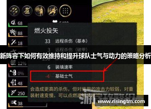 新阵容下如何有效维持和提升球队士气与动力的策略分析